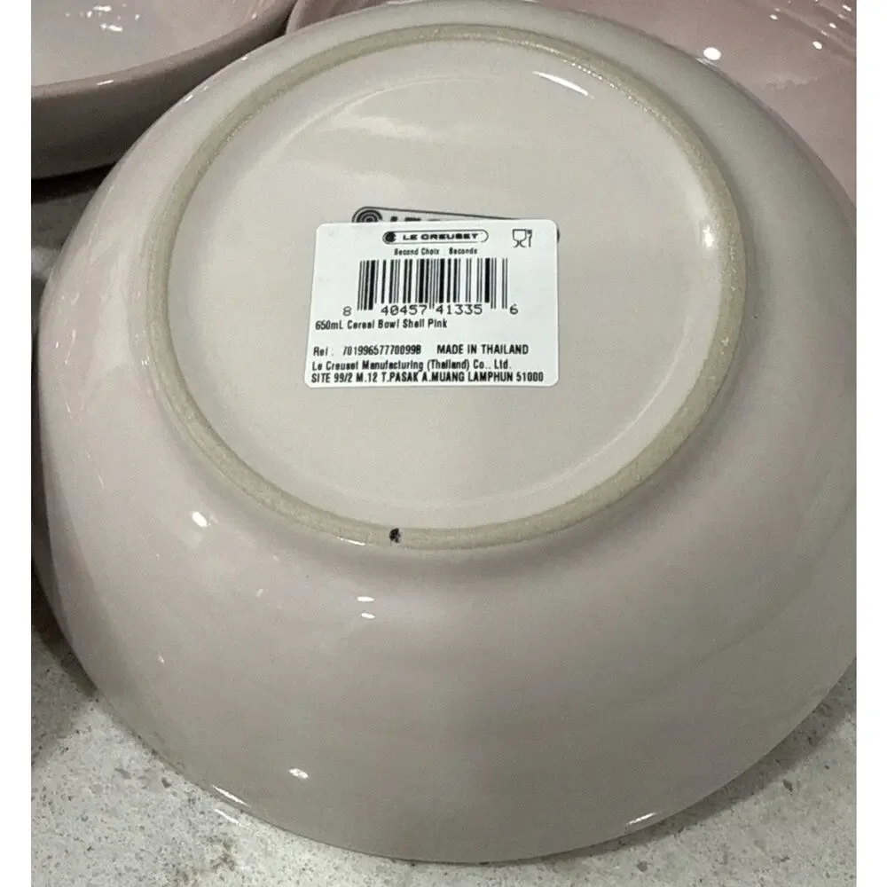 Set 3 Le Creuset SHELL PINK Stoneware 7